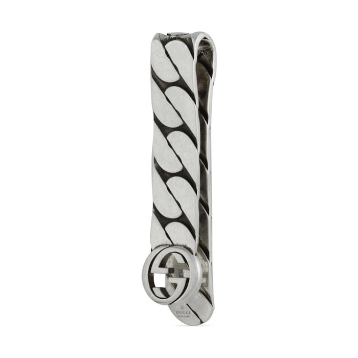 Gucci Gucci Interlocking Sterling Silver Money Clip