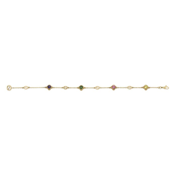 Gucci 18ct Yellow Gold Multi Interlocking G Bracelet - 18cm