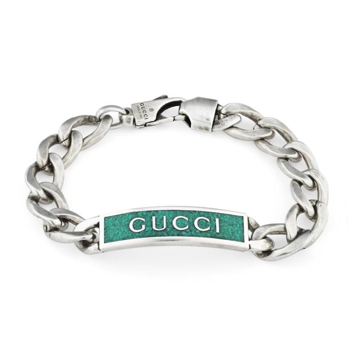 Gucci Sterling Silver Tag ID Bracelet - 18cm
