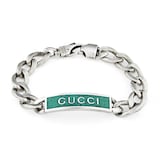 Gucci Sterling Silver Tag ID Bracelet - 18cm