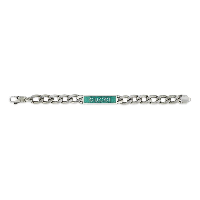 Gucci Sterling Silver Tag ID Bracelet - 18cm