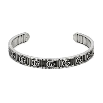 Gucci Sterling Silver GG Marmont Cuff Bracelet - 18cm Gucci Sterling Silver GG Marmont Cuff Bracelet - 18cm