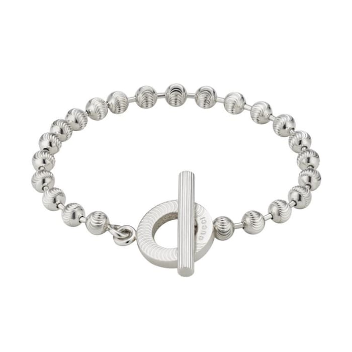 Gucci Sterling Silver Boule Chain Bracelet - 19cm