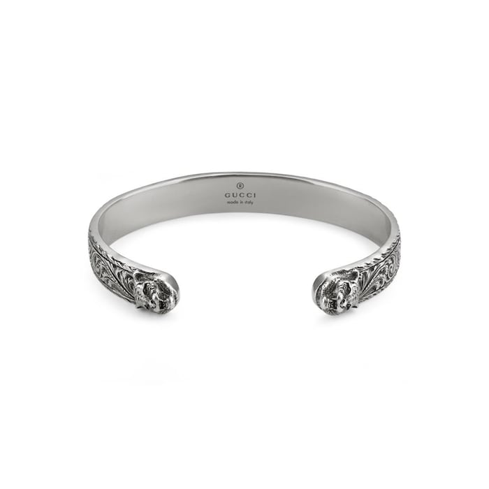 GUCCI Silver Gucci Garden Bangle 18cm