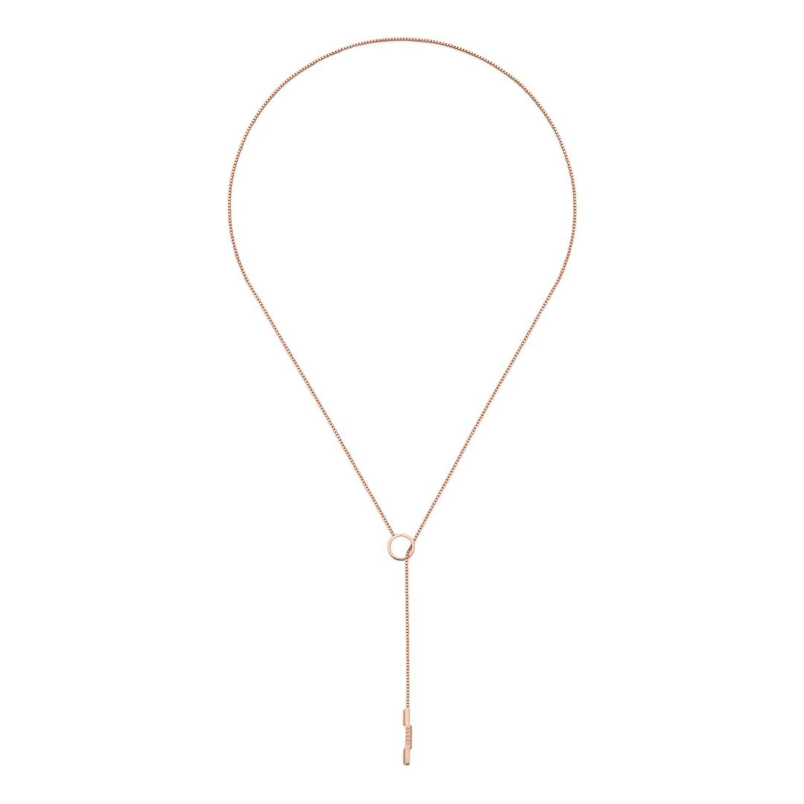 Gucci 18ct Rose Gold Gucci Link to Love Necklace