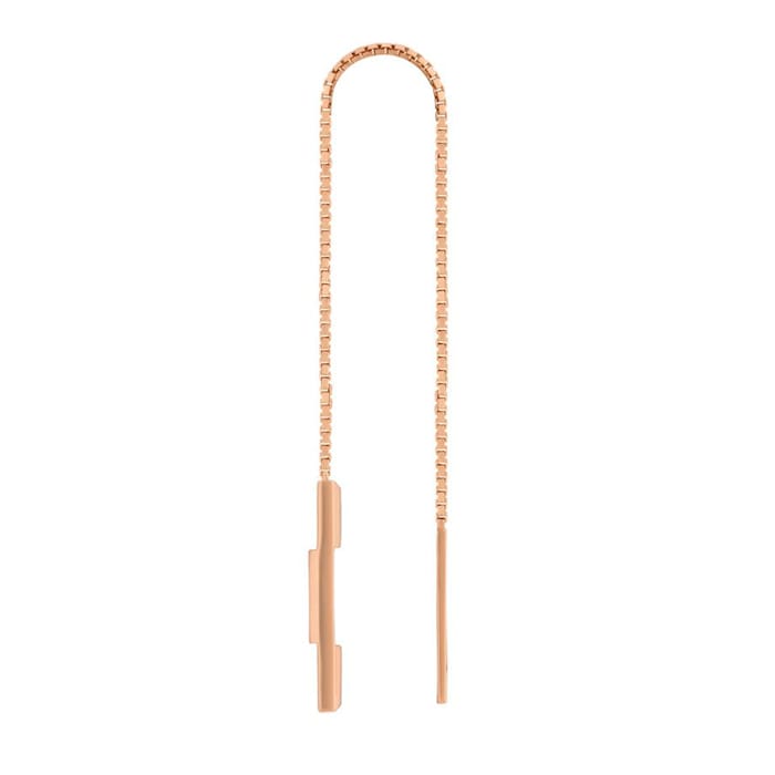 Gucci 18ct Rose Gold Gucci Link to Love Drop Earrings