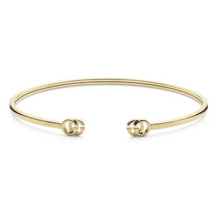 Gucci 18ct Yellow Gold GG Running Bangle - 18cm