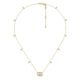 Gucci 18ct Yellow Gold GG Running Diamond Necklace