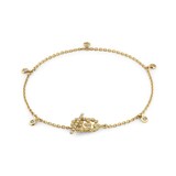 Gucci 18ct Yellow Gold Diamond Bracelet - 17cm