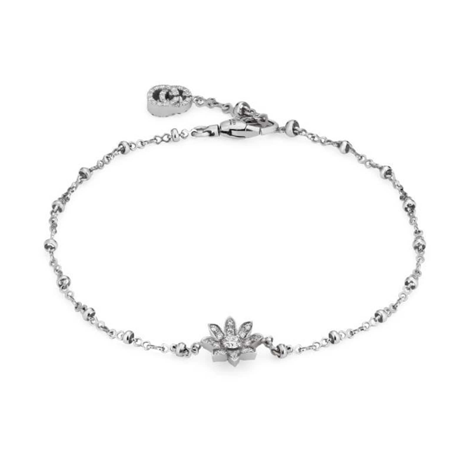 Gucci Gucci Flora 18ct White Gold Diamond Bracelet - 17cm