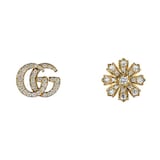 Gucci 18ct Yellow Gold Flora Diamond Earrings