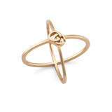 Gucci 18ct Rose Gold GG Running Ring