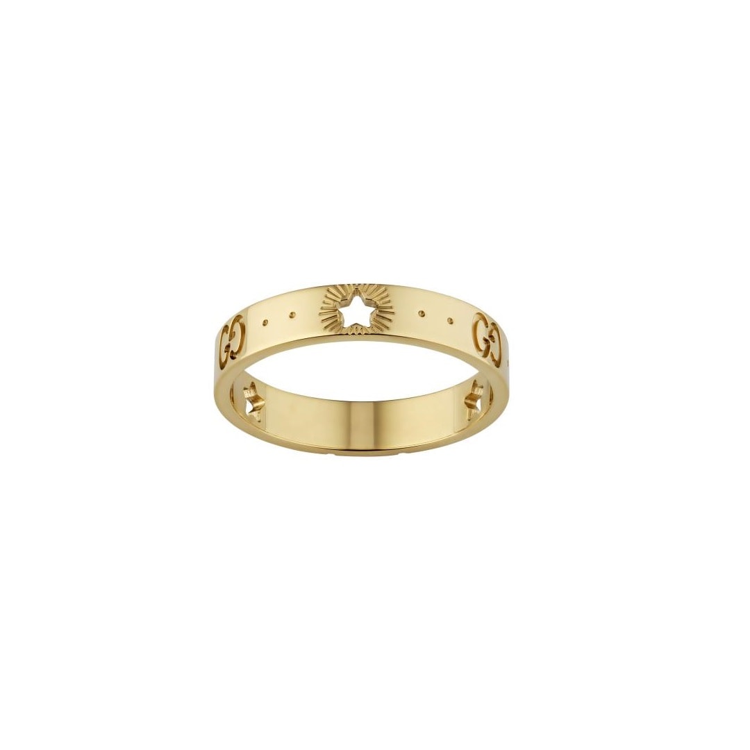 Gucci Icon 18ct Yellow Gold Cut Out Ring