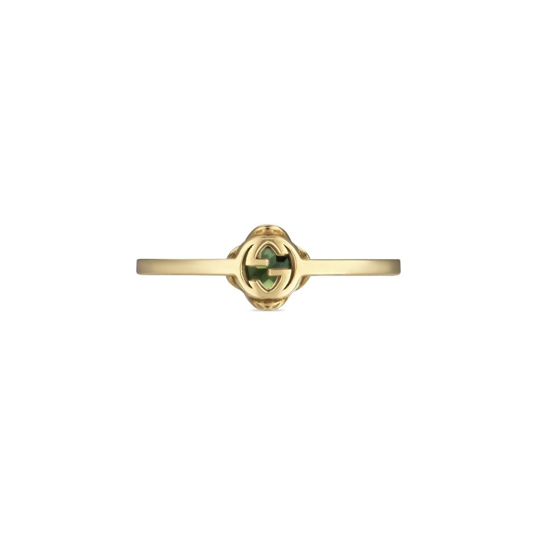 Gucci yellow gold discount ring with interlocking g