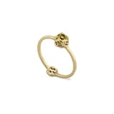 Gucci 18ct Yellow Gold & Beryl Interlocking G Ring