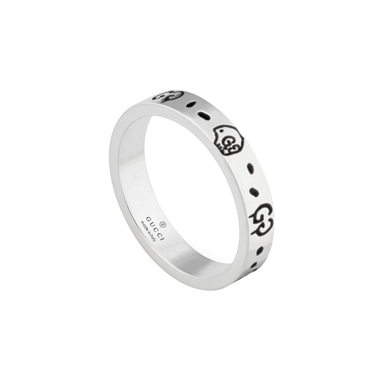 Gucci Gucci Ghost Sterling Silver Ring - Size 6