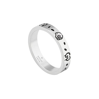Gucci Gucci Ghost Sterling Silver Ring - Size 6 Gucci Gucci Ghost Sterling Silver Ring - Size 6