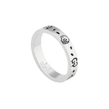Gucci Gucci Ghost Sterling Silver Ring - Size 6