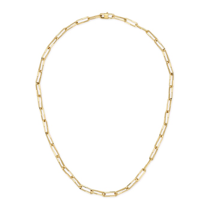 Gucci 18ct Yellow Gold Paper Clip Gucci Link to Love Chain Necklace