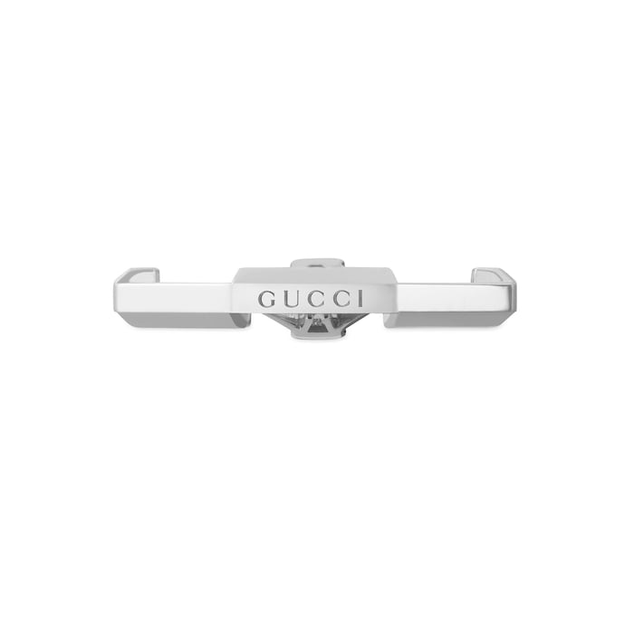 Gucci 18ct White Gold Gucci Link to Love 0.17cttw Diamond Ring