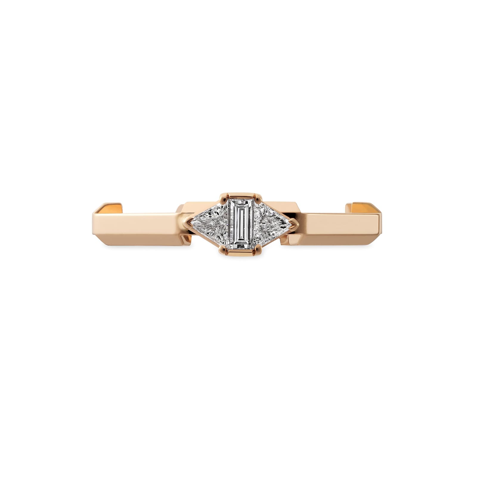 Gucci 18ct Rose Gold Gucci Link to Love 0.17cttw Diamond Ring Gucci 18ct Rose Gold Gucci Link to Love 0.17cttw Diamond Ring