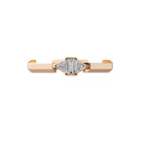 Gucci 18ct Rose Gold Gucci Link to Love 0.17cttw Diamond Ring
