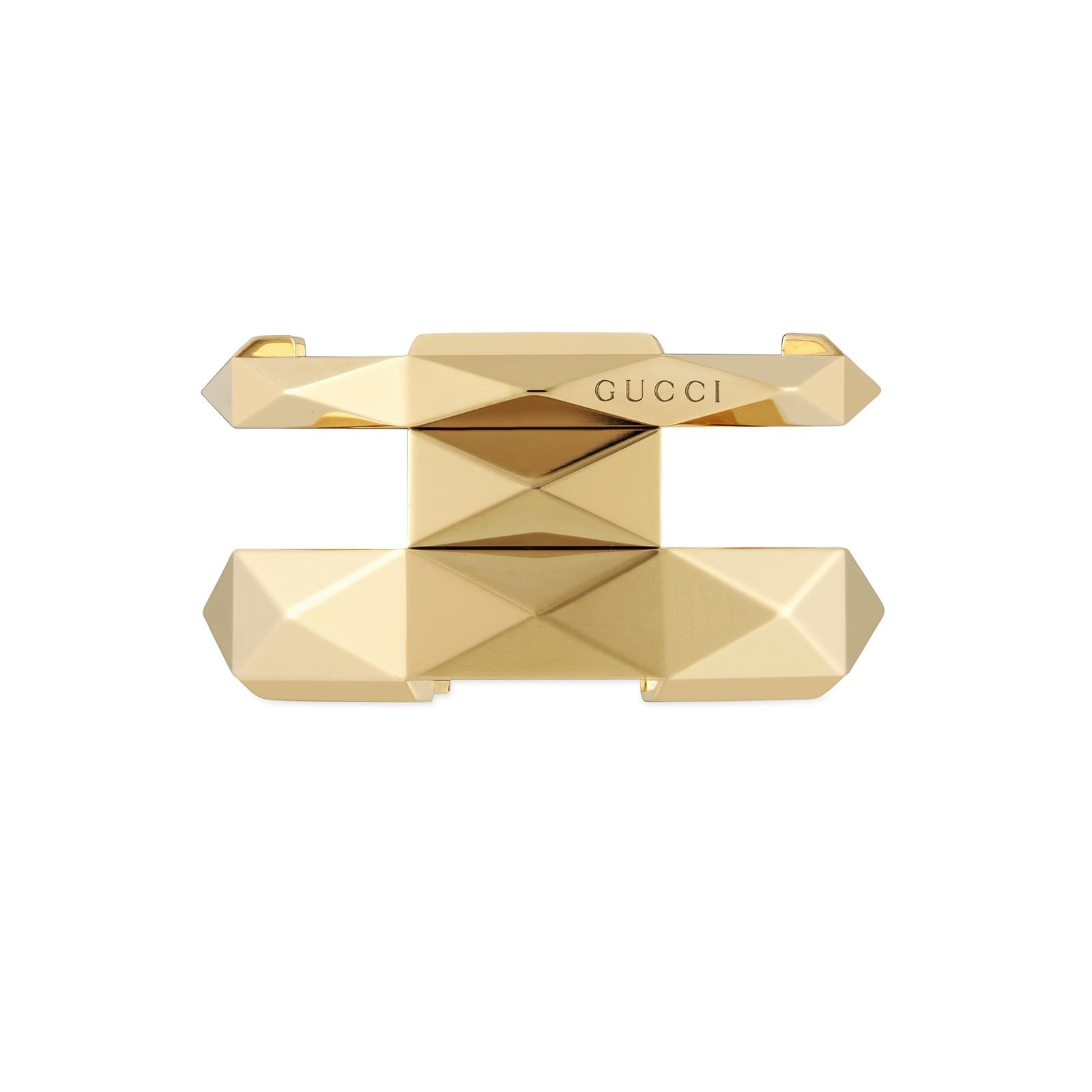 Gucci 18ct Yellow Gold Gucci Link to Love Stud Hoop Earrings
