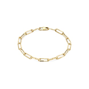 Gucci 18ct Yellow Gold Paper Clip Gucci Link to Love Chain Bracelet