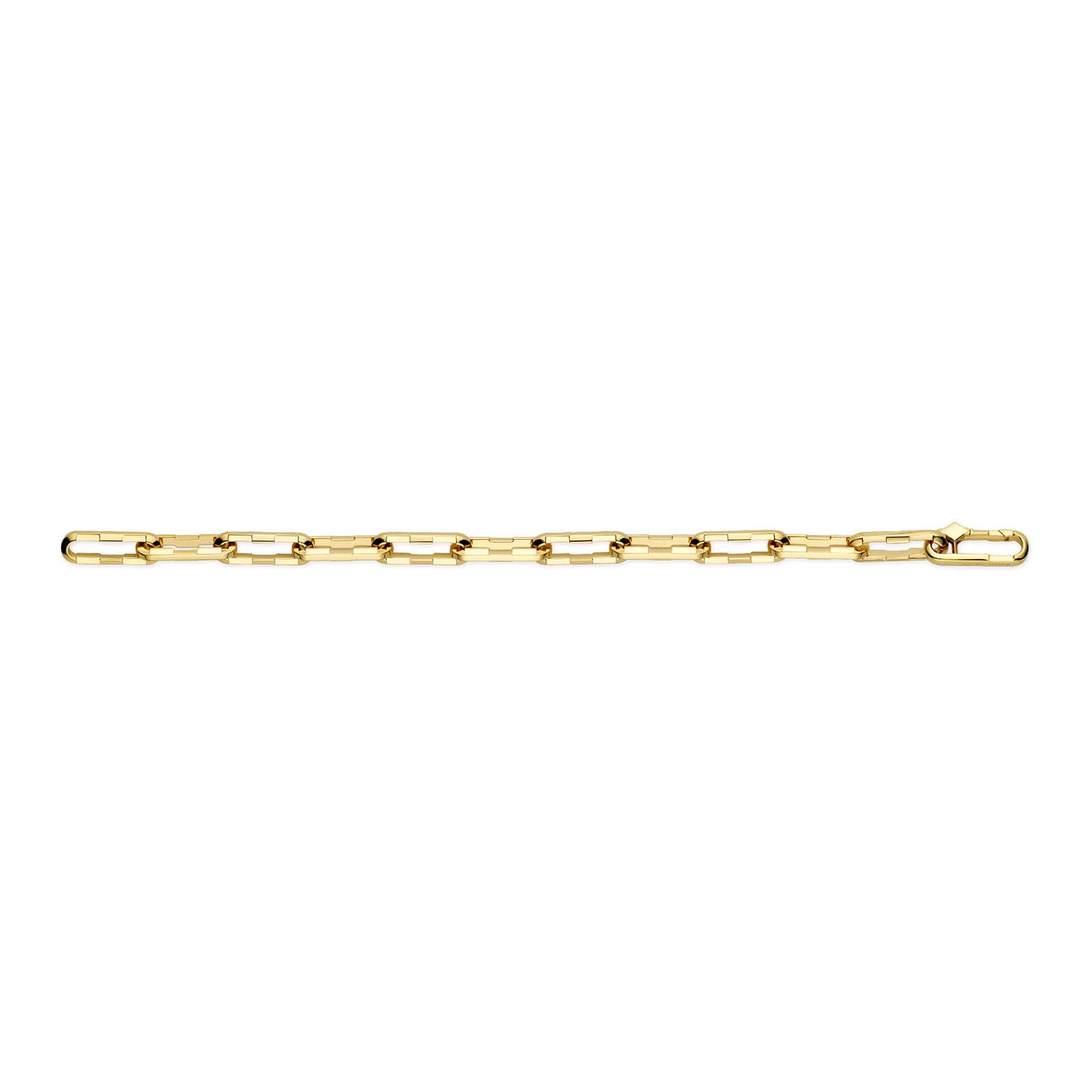 Gucci 18ct Yellow Gold Paper Clip Gucci Link to Love Thick Chain Bracelet