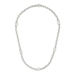 37341711 - Gucci Interlocking Sterling Silver Chain Necklace