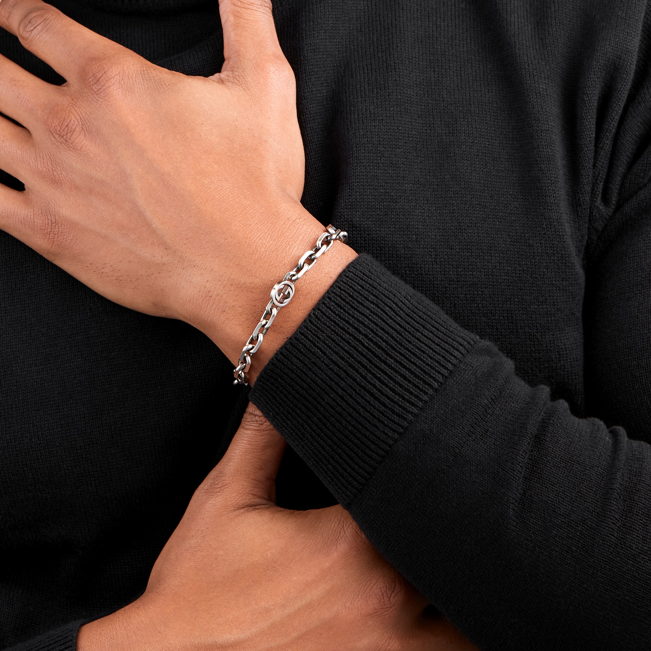 Gucci Gucci Interlocking Sterling Silver Chain Bracelet - 17cm Gucci Gucci Interlocking Sterling Silver Chain Bracelet - 17cm