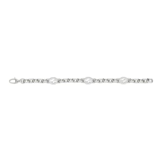 Gucci Gucci Interlocking Sterling Silver Chain Bracelet - 18cm