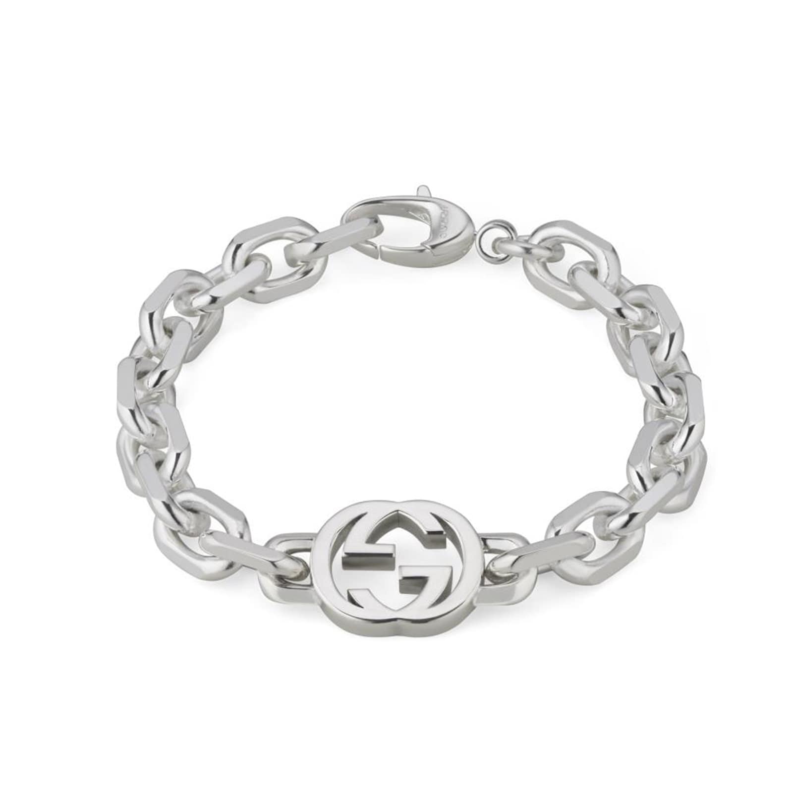 Gucci Gucci Interlocking Sterling Silver Chain Bracelet - 19cm Gucci Gucci Interlocking Sterling Silver Chain Bracelet - 19cm