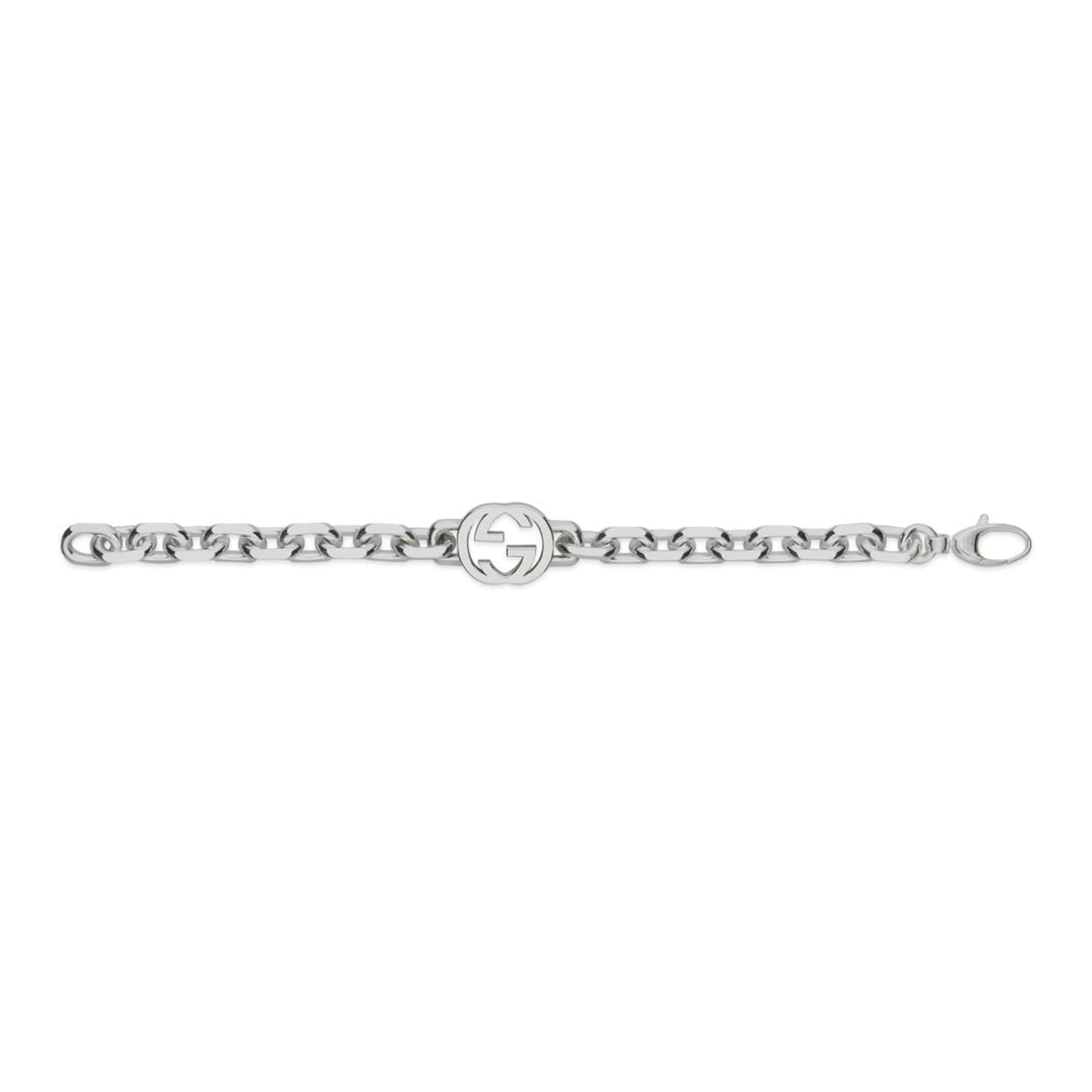 Gucci Gucci Interlocking Sterling Silver Chain Bracelet - 19cm Gucci Gucci Interlocking Sterling Silver Chain Bracelet - 19cm