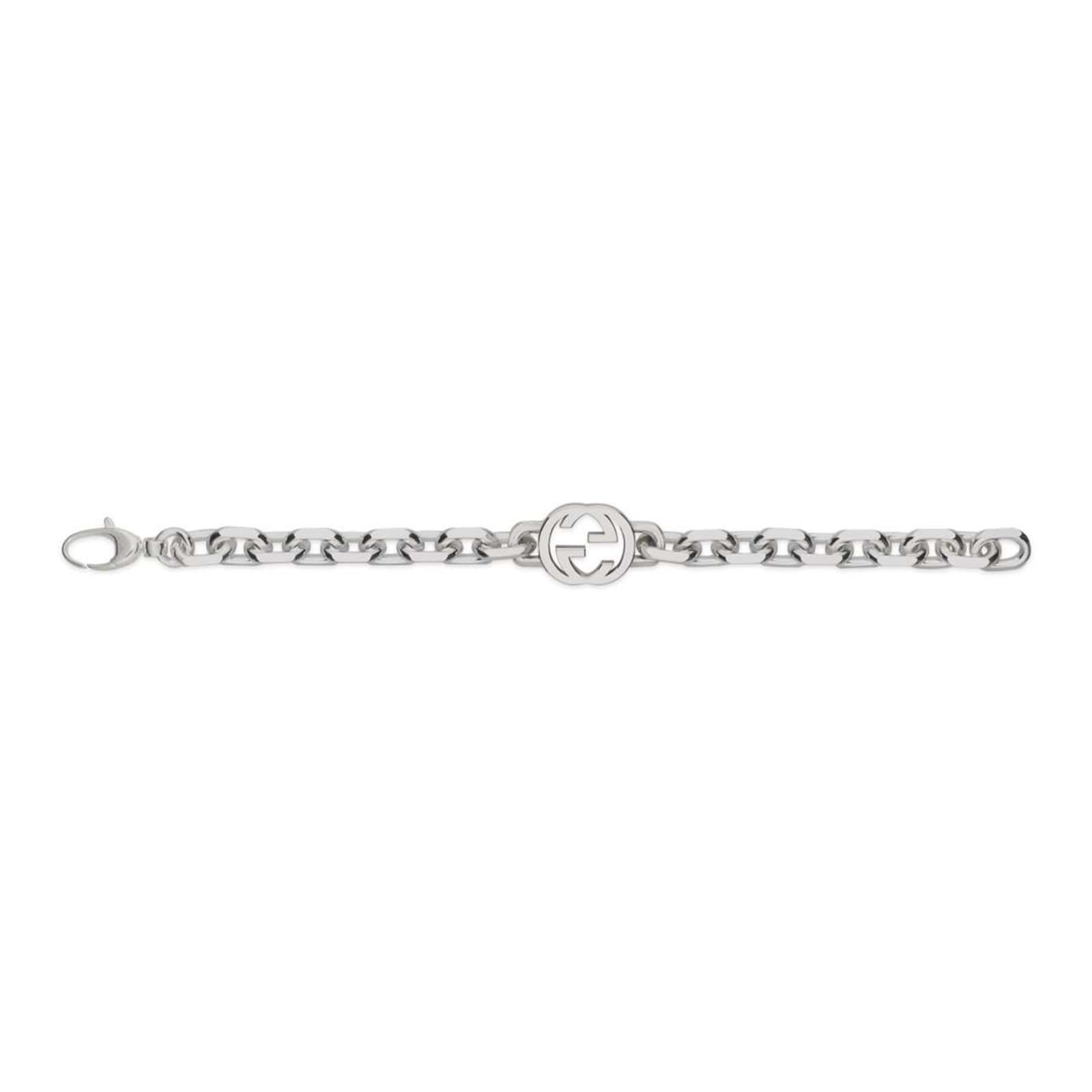 Gucci Gucci Interlocking Sterling Silver Chain Bracelet - 19cm Gucci Gucci Interlocking Sterling Silver Chain Bracelet - 19cm
