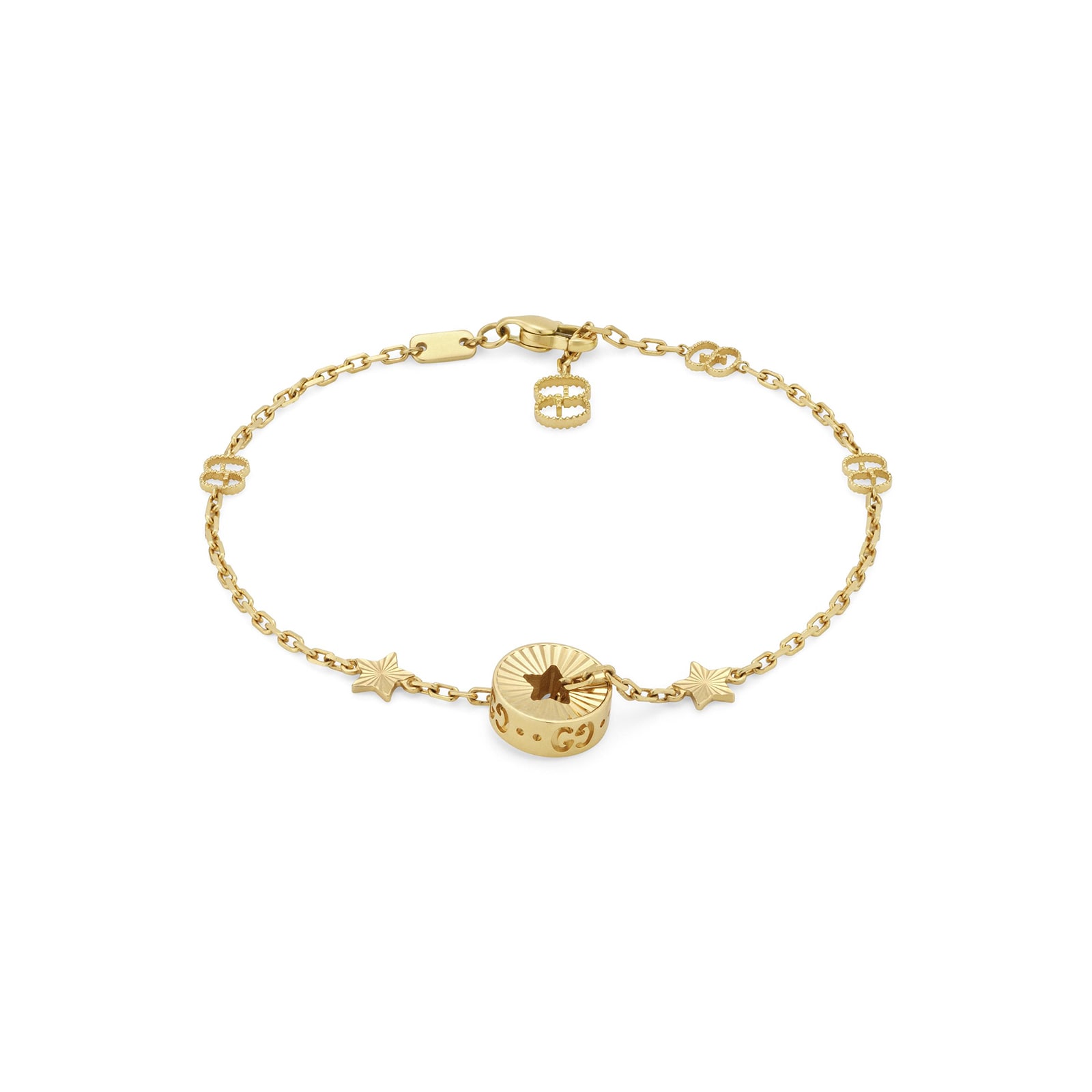 18ct Yellow Gold Icon Cut-out Star Bracelet