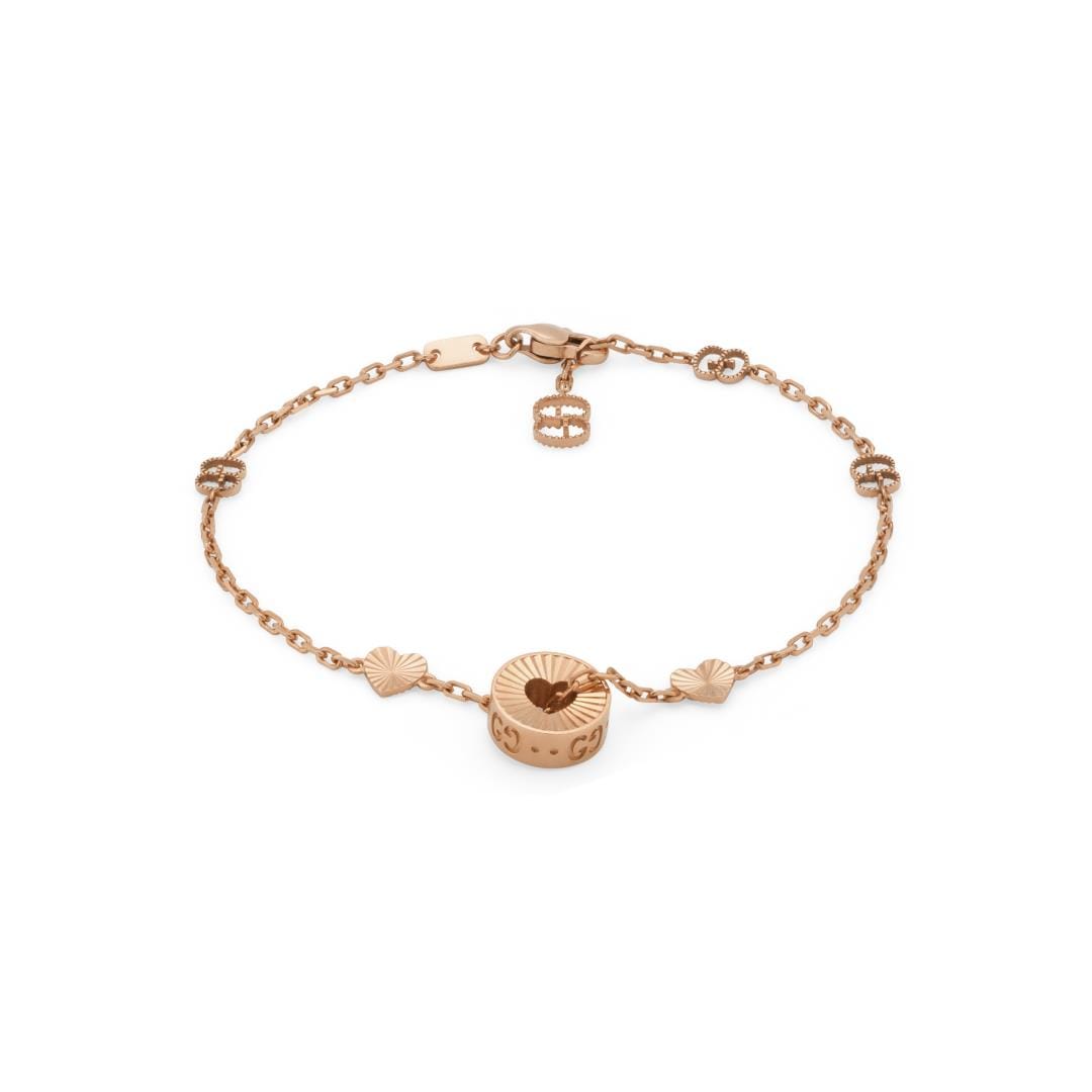 Icon 18ct Rose Gold Cut Out Bracelet