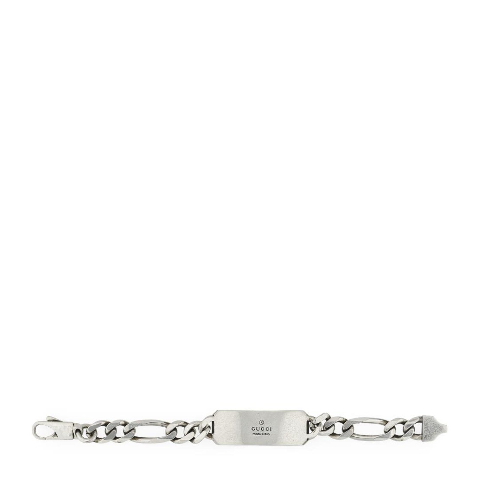 Gucci Sterling Silver GG Signature Bee Bracelet 19cm