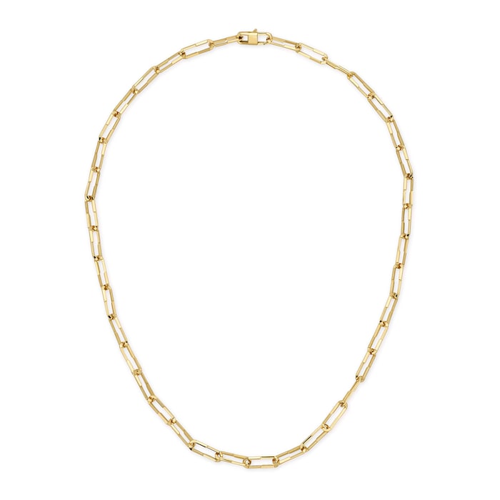 Gucci 18k Yellow Gold Gucci Link to Love 1.8mm Link Necklace 15.7"