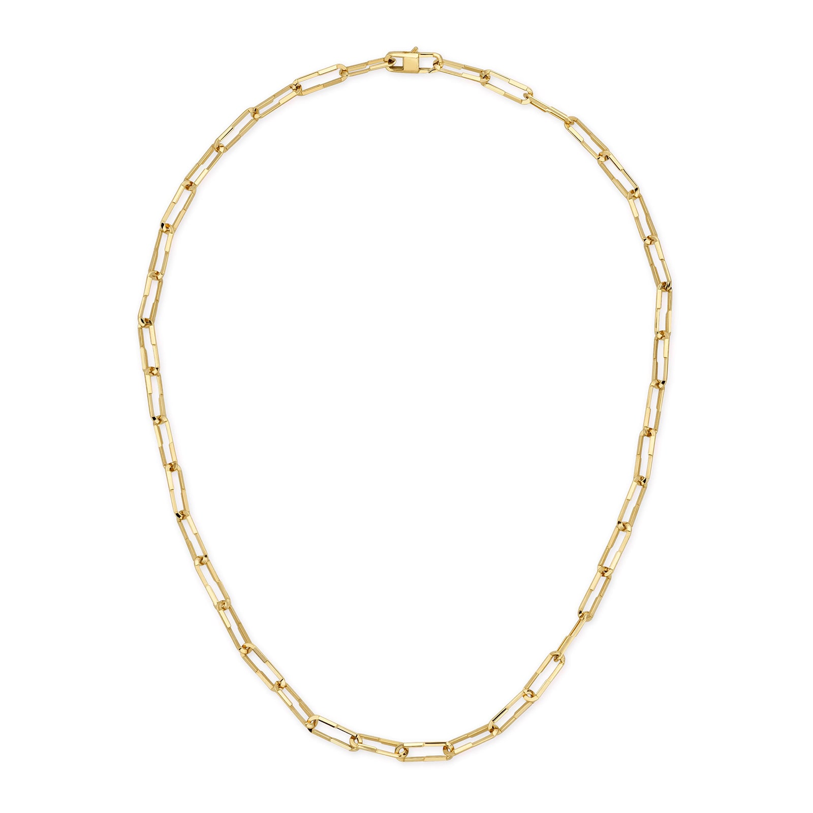 Gucci 18k Yellow Gold Gucci Link to Love 1.8mm Link Necklace 15.7"