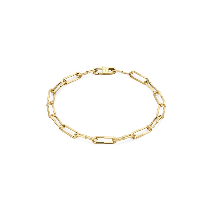 Gucci 18k Yellow Gold Gucci Link to Love 1.8mm Link Bracelet Size 17cm