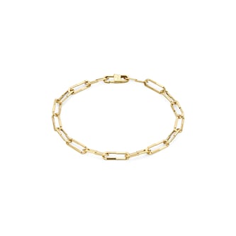 Gucci 18k Yellow Gold Gucci Link to Love 1.8mm Link Bracelet Size 17cm