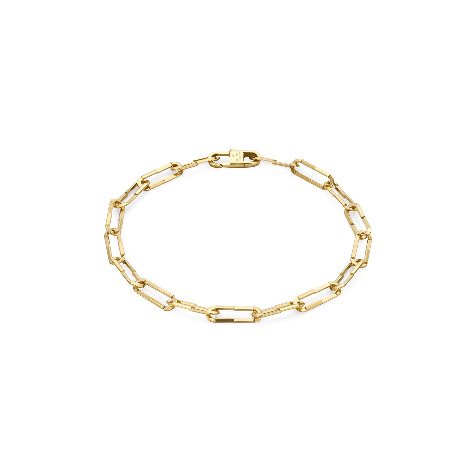 Gucci 18k Yellow Gold Gucci Link to Love 1.8mm Link Bracelet Size 17cm