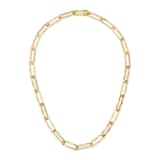 Gucci 18k Yellow Gold Gucci Link to Love 3mm Link Necklace 16.5"