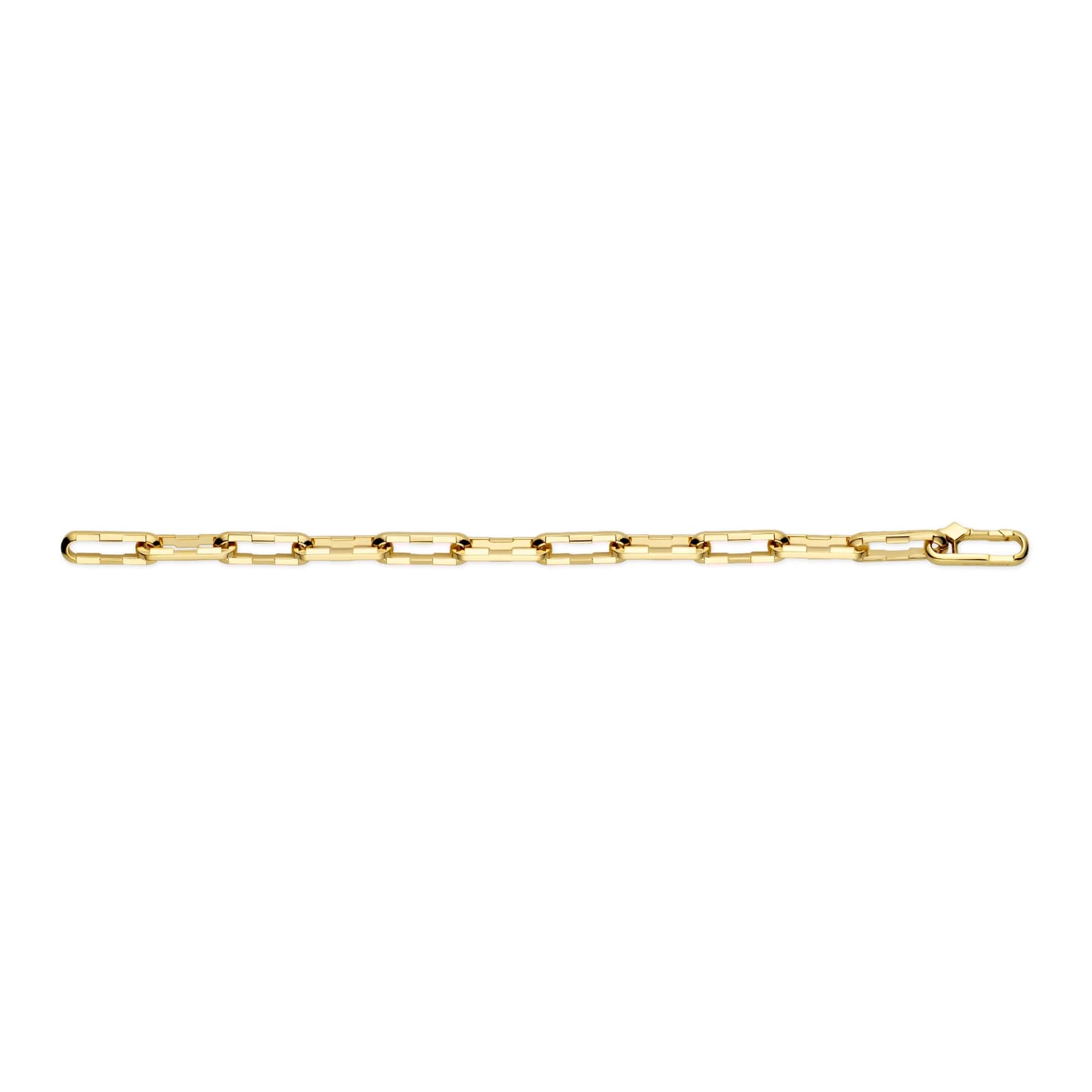 Gucci 18k Yellow Gold Gucci Link to Love 3mm Link Bracelet 17cm