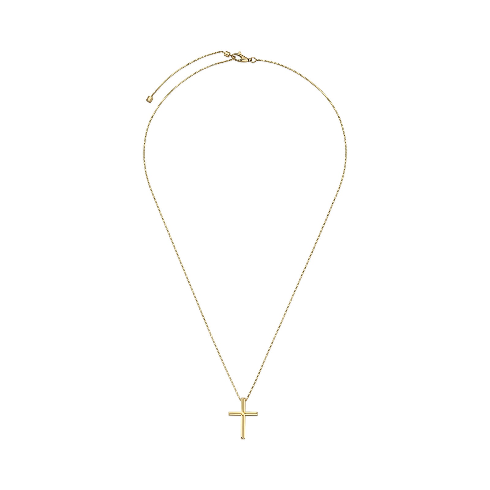 Gucci 18k Yellow Gold Link to Love Cross Pendant