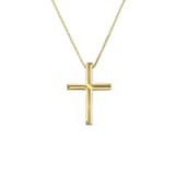 Gucci 18k Yellow Gold Link to Love Cross Pendant