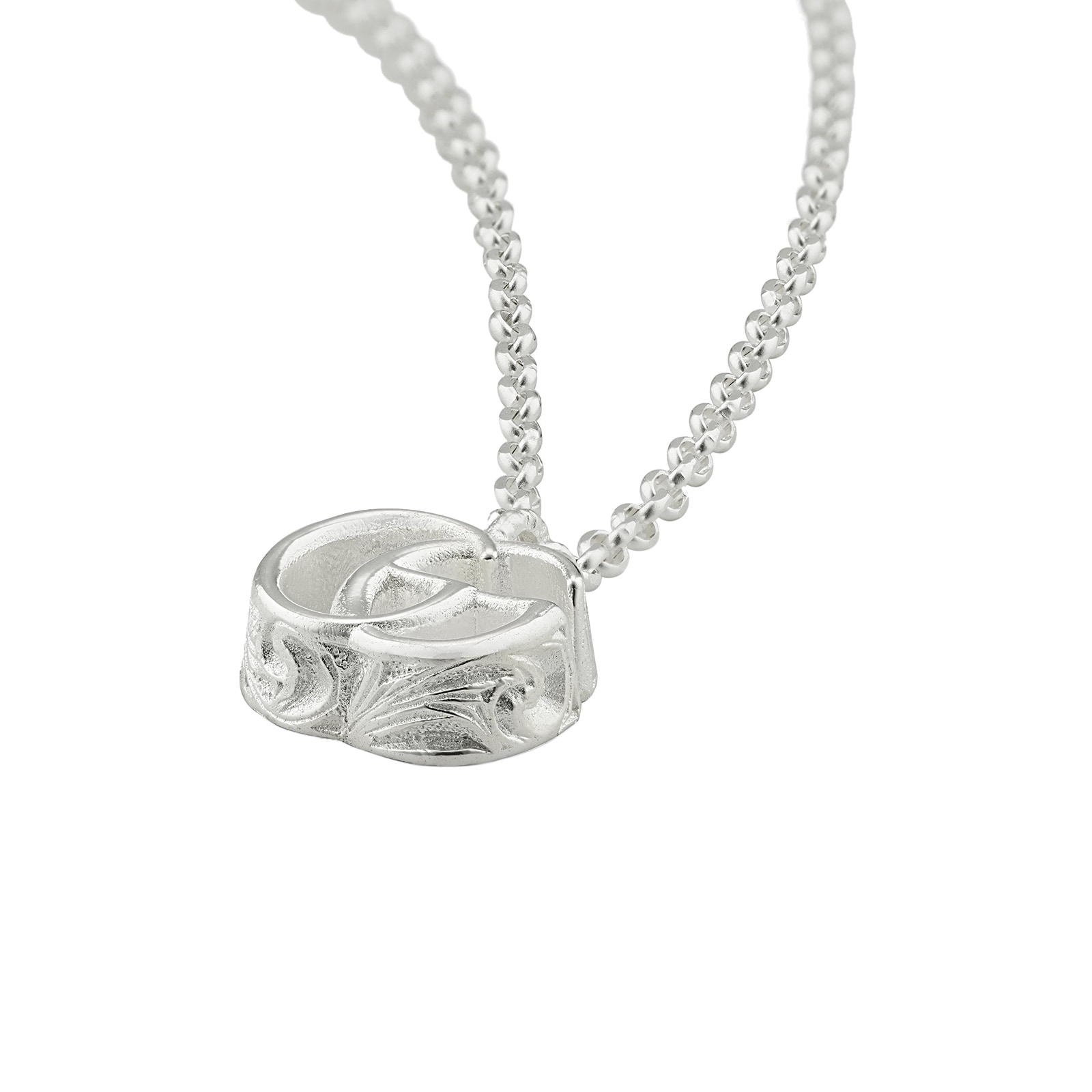 Gucci Sterling Silver GG Marmont Necklace 16.5"