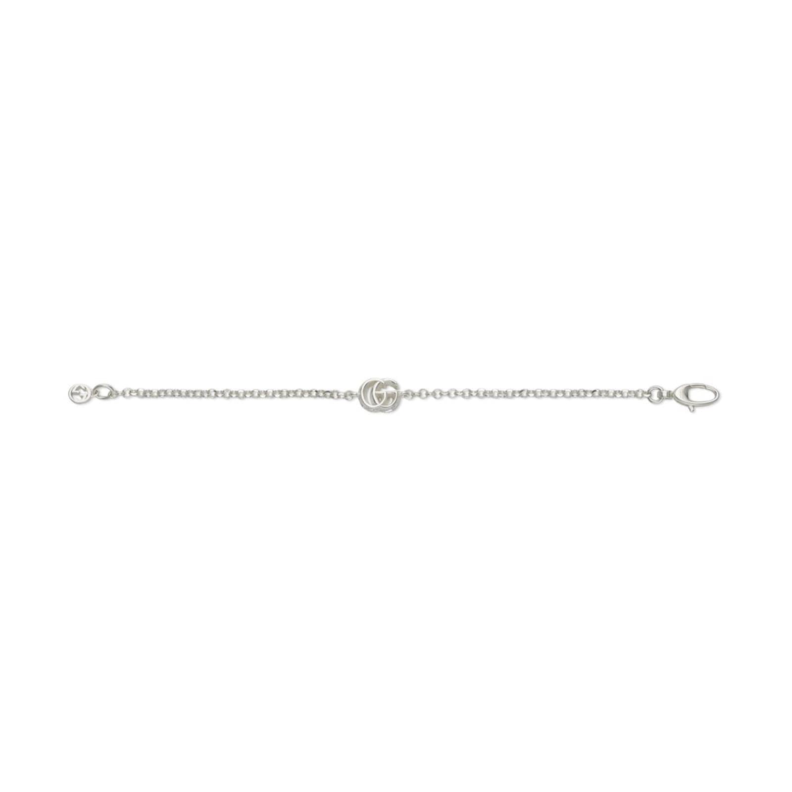 Gucci Sterling Silver GG Marmont Logo Bracelet - 16cm Gucci Sterling Silver GG Marmont Logo Bracelet - 16cm