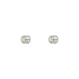 Gucci Sterling Silver GG Marmont Stud Earrings